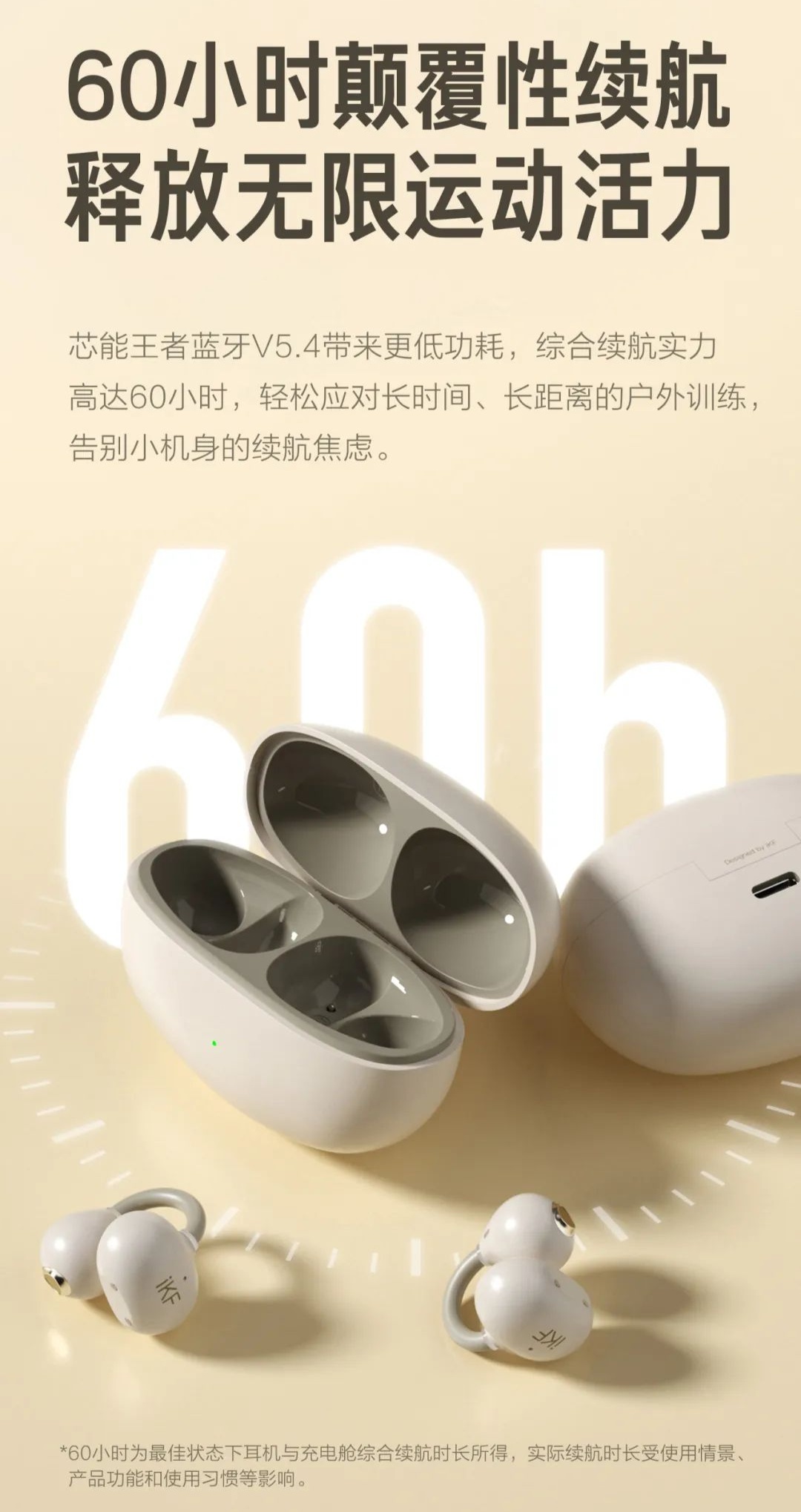 iKF Air Clip 开放式耳机开启预售：IPX5 防水、60 小时综合续航，首发 169 元  第5张