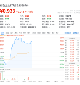 铜铝联袂领涨有色金属板块！洛阳钼业涨超6%，有色龙头ETF（159876）盘中涨逾2%冲击日线2连阳！  第2张