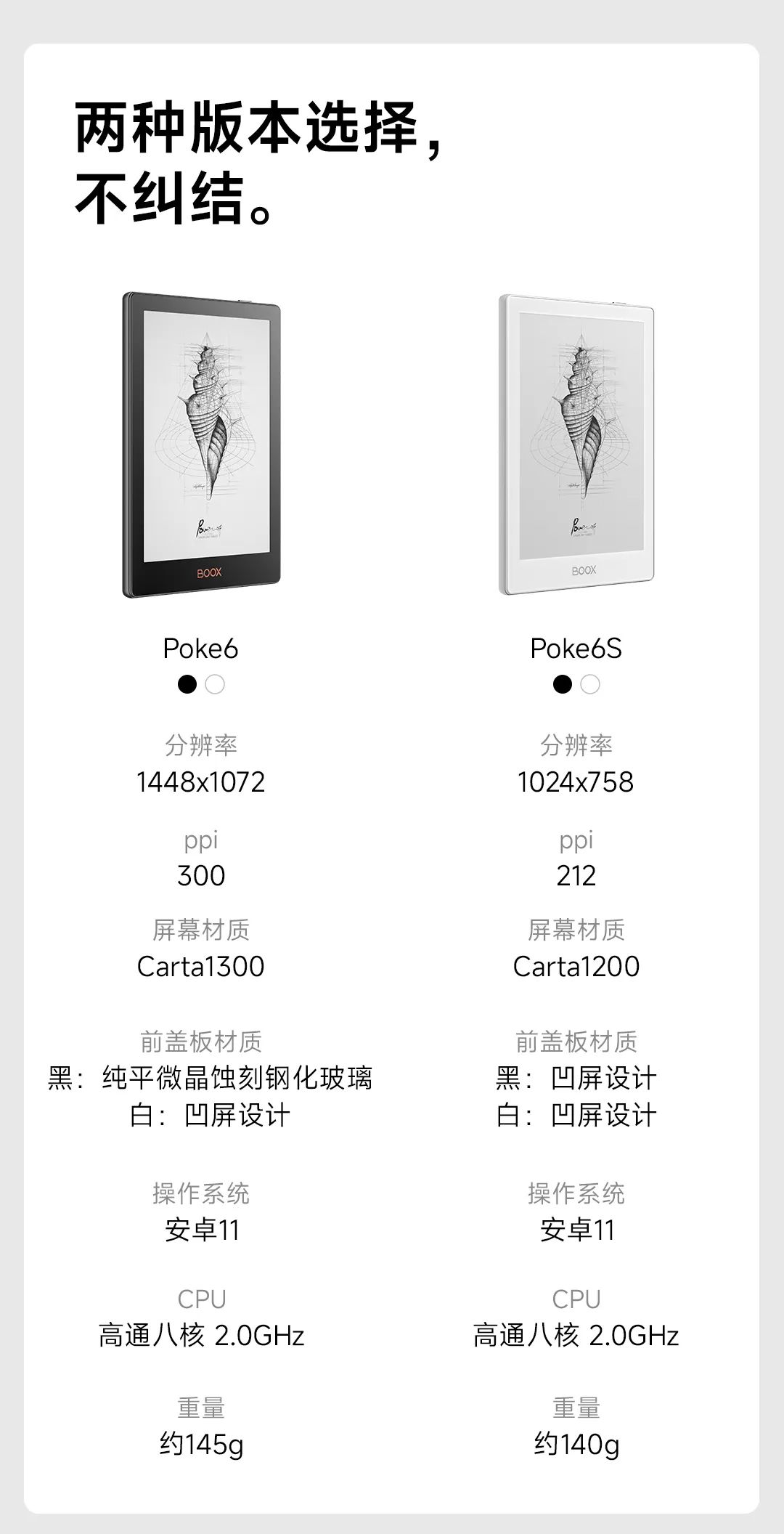 文石 Poke6 系列阅读器开启预售：2+32GB 内存组合、支持 TF 卡拓展，首发 899 元起  第6张