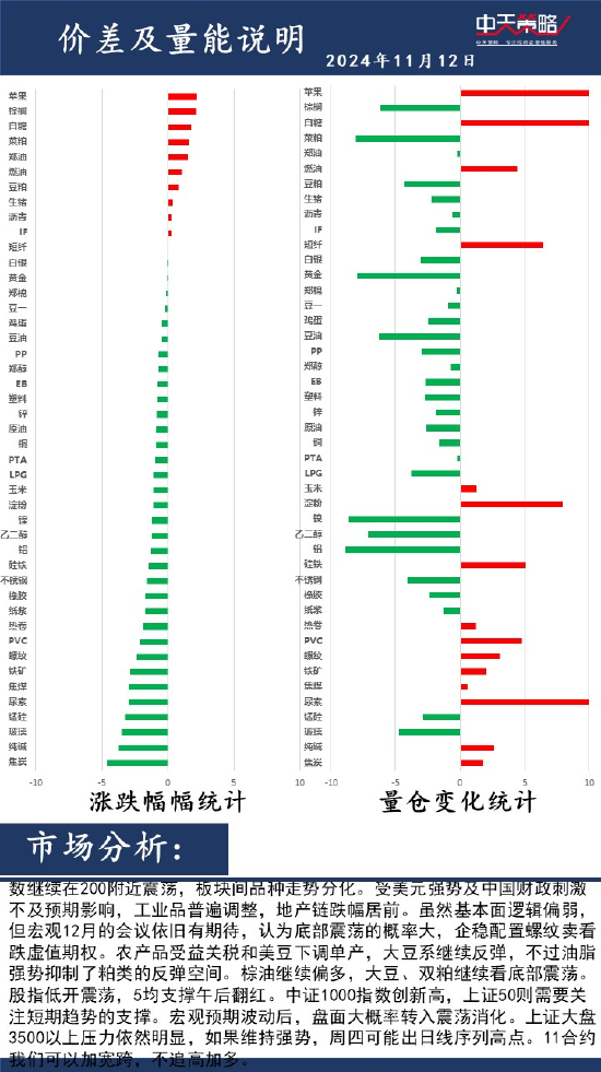 中天策略:11月12日市场分析